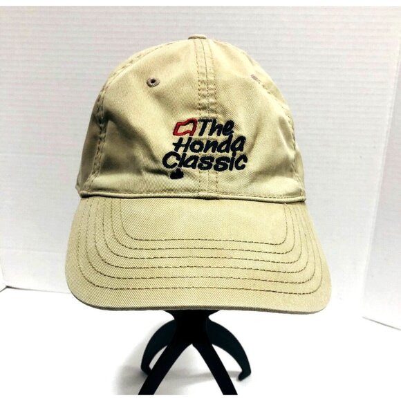 Triangle Sport Headwear Other - The Honda Classic Golf Cap Hat Adjustable‎ Beige Embroidered Triangle Sport